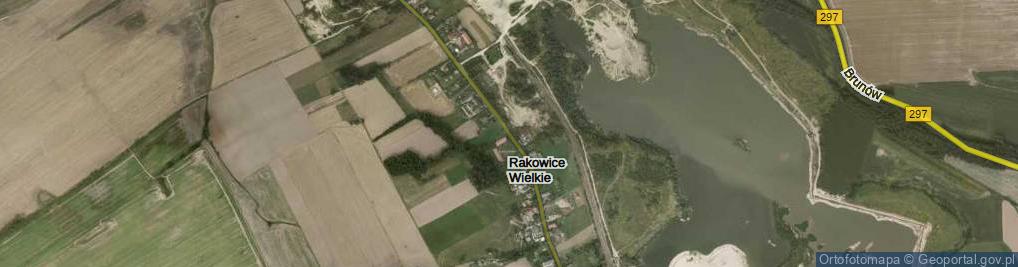 Zdjęcie satelitarne Rakowice Wielkie ul.